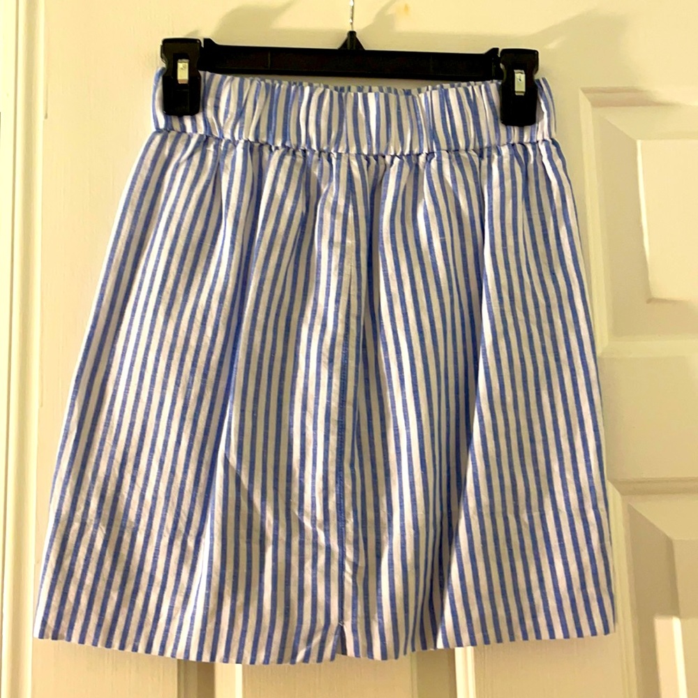 JCrew striped skirt